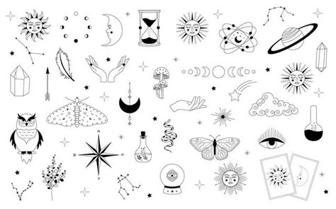 Astrology Tattoo Vector Art, Icons, and Graphics for Free Download