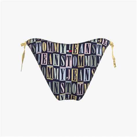 Tommy Hilfiger String Side Tie Kadın Siyah Bikini Altı KADIN Mayo Bikini SuperStep