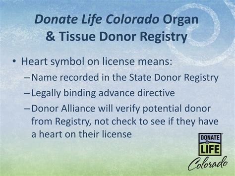 Ppt Donor Alliance Saving Lives Through Organ And Tissue Donation And