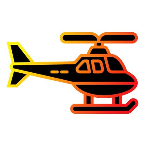 Icono Del Helic Ptero Vector Premium