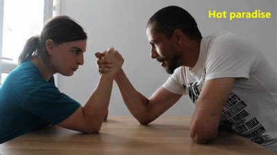 Hot Paradise 100 Real This Girl Beats Me At Arm Wrestling Calista Bob45 HD