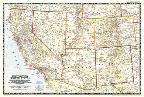 Southwestern United States Map