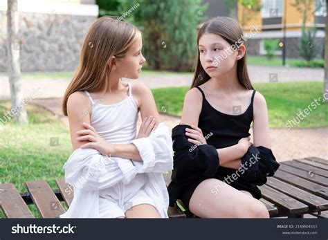 Fraternal Twins Sisters Blonde Brunette Teen Stock Photo Shutterstock