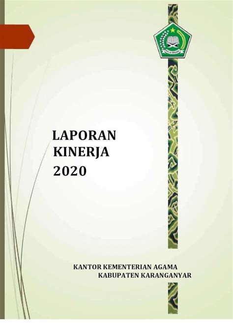 Pdf Laporan Kinerja Kemenagkaranganyar Kemenag Go Id Pict