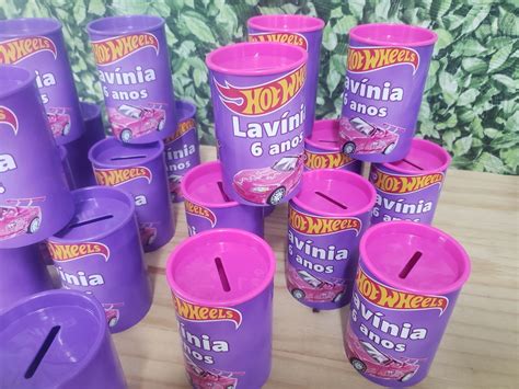 Hot Wheels Menina Cofrinho Personalizado Elo