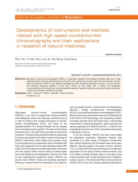 Pdf Developments Of Instruments And Methods Related With High Speed