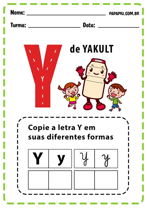 Palavra Com Letra Y - Palavras Da Letra Y Atividades Com A Letra E Educador