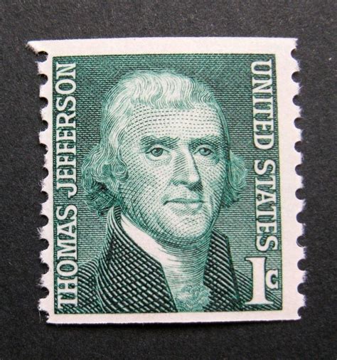 Value Of Thomas Jefferson 1 Cent Stamp