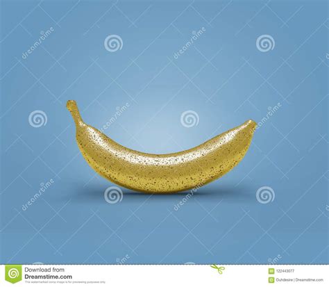 Single Gold Banana Stock Illustration Illustration Of Expensive