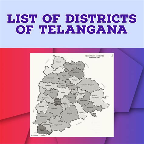 List Of Districts Of Telangana In 2022 Thetotalnet