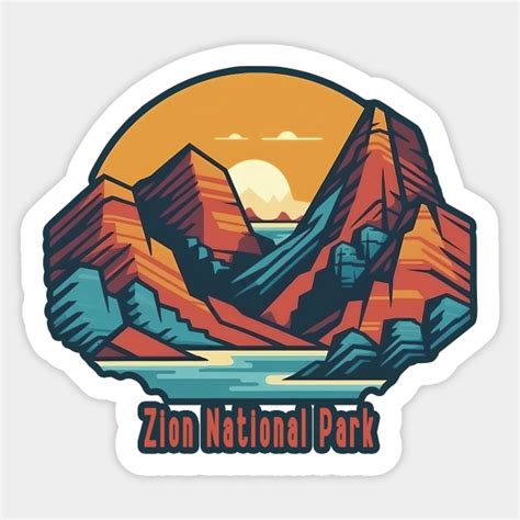 Zion National Park Zion Sticker Teepublic