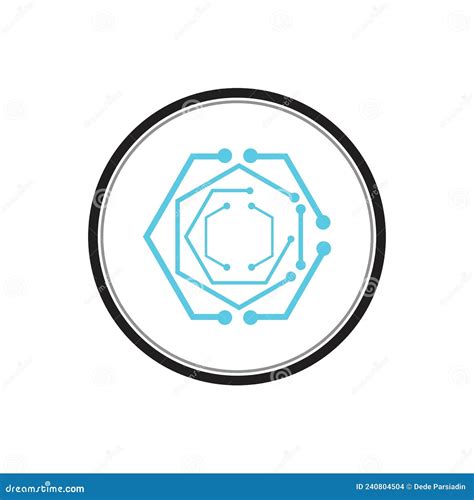 Technology Logo Design Vector Stock Vector - Illustration of blue