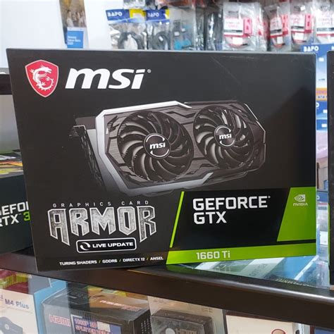 Jual MSI GEFORCE GTX 1660 TI ARMOR 6GB OC GDDR6/ VGA MSI GEFORCE ...