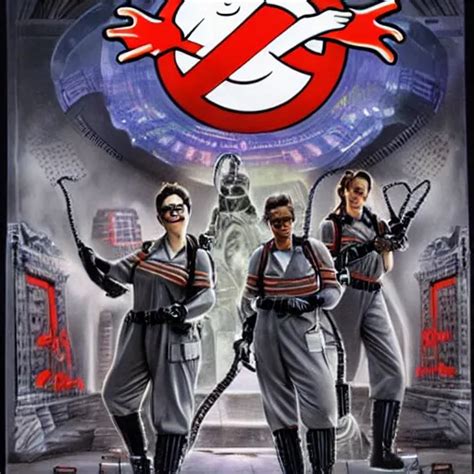 Ghostbusters Movie Key Art By Hr Giger Stable Diffusion