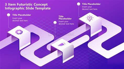 Editable 3 Item Futuristic Concept Ppt Template Slidemodel