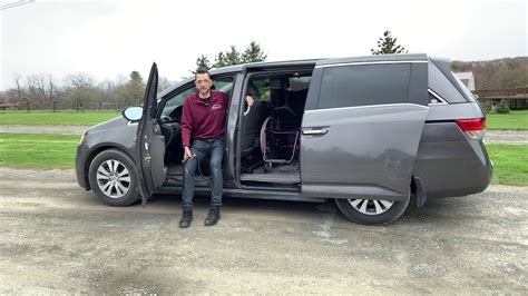 Easy Stow Pit Lift Wheelchair Into Driver Sliding Door Of Honda Odyssey Minivan Loading