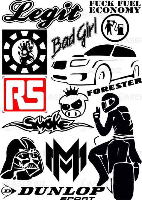 Автомобильные наклейки » maket.LaserBiz.ru - Макеты для лазерной резки