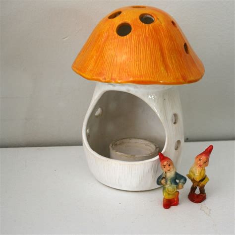 Vintage Mushroom Candle Holder By Littleveggievintage On Etsy