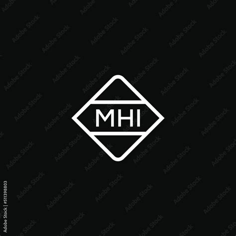 mhi letter design  logo  iconmhi typography  technology