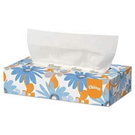 Facial Tissue, Flat Tissue Box, 100 Tissues/Box, Assorted Designs Kleenex Professional, 1 - Kroger