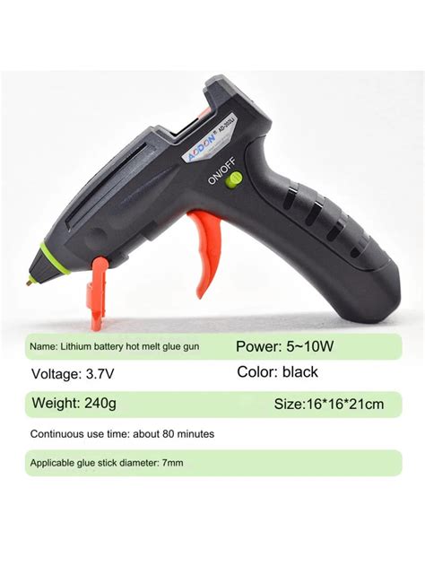 Hot Melt Glue Gun Wireless Lithium Battery Usb Charging Hot Melt Gun Mm Glue Stick Handmade