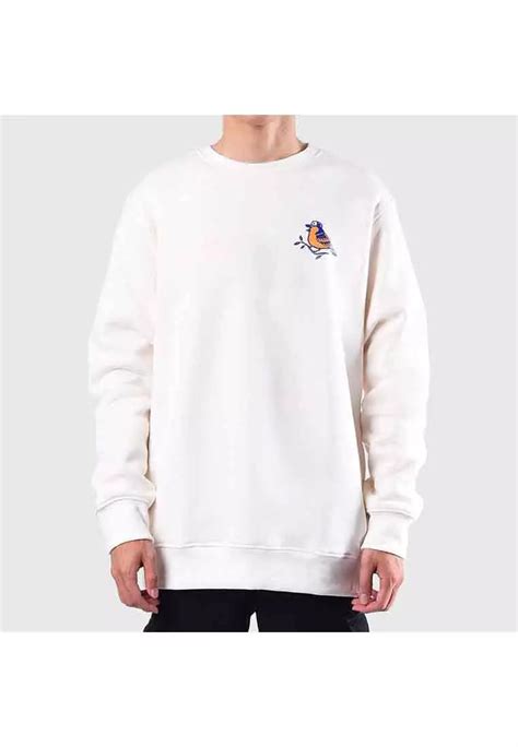 Jual Roughneck Roughneck Ss White Puzzle Crewneck Original