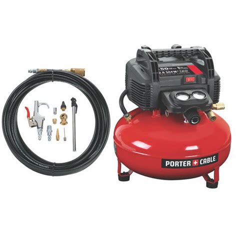 Porter Cable C2002 WK 0 8 HP 6 Gallon Oil Free Pancake Air Compressor