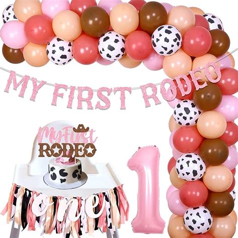 Amazon Kreat4joy Cowgirl 1st Birthday Party Decorations First