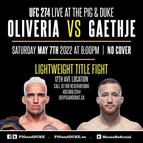 Ufc Oliveria Vs Gaethje Lightweight Title Fight