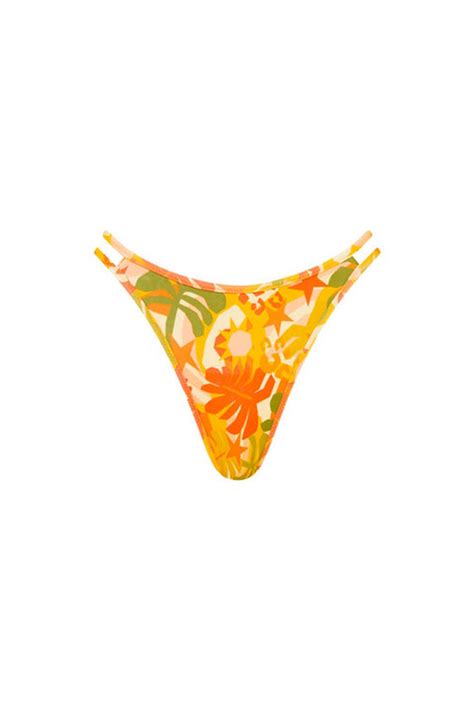 Kulani Kinis Twin Strap Cheeky Bikini Bottom In Jungle Dreamer ShopperBoard