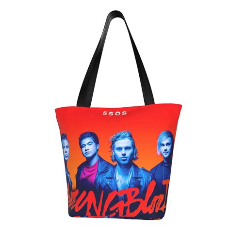 5sos Band Youngblood Womens Tote Bag Large Capacity Handbag Shoulder