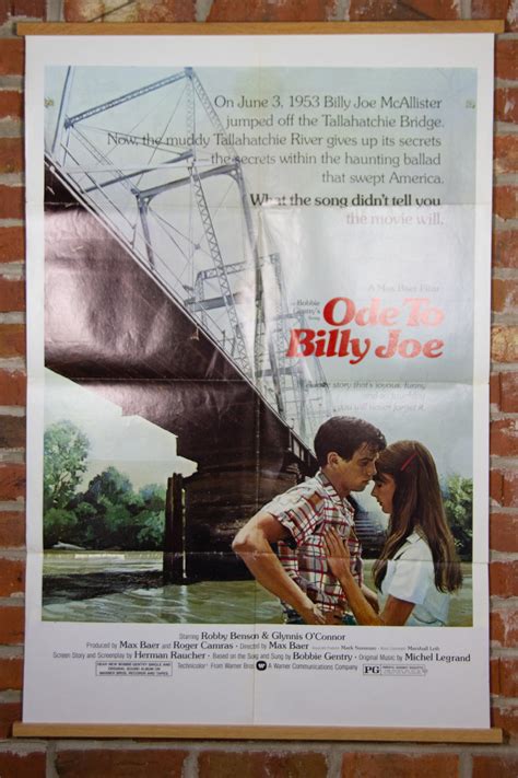 Ode To Billy Joe From 1976 Movie Poster Original 27 X 41 Romance 1