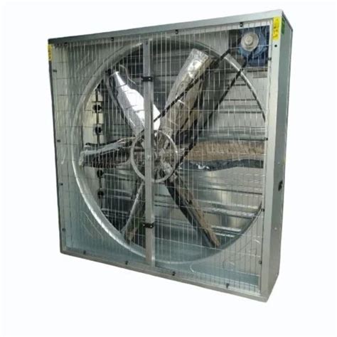 Exhaust Fan Metal Construction High Speed Operation Polished Grey