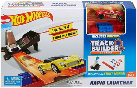 Hot Wheels Track Builder System Rapid Launcher Track Set Mattel