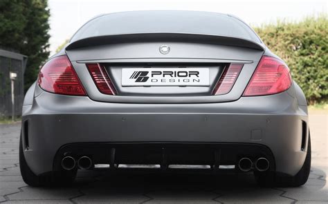 PD Black Edition AMG Rear Trunk Spoiler For Mercedes CL C216 Prior Design