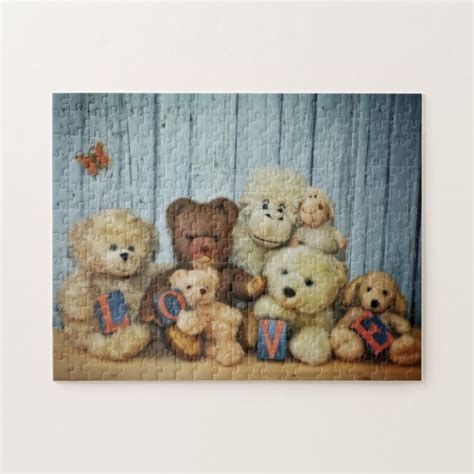 Teddy Bear With Friends Jigsaw Puzzle