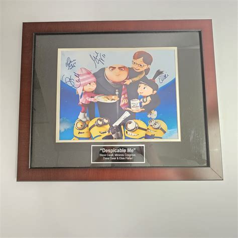 Despicable Me 2 Cast Signed Print