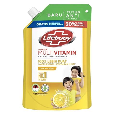 Jual Lifebuoy Sabun Mandi Cair Anti Bacterial Body Wash Lemon Fresh 100