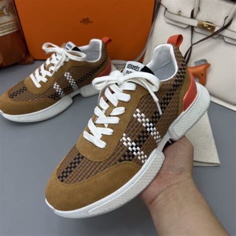 Hermes Sneaker Drift Brown For Men Luxurbags