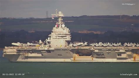 Biggest Aircraft Carrier In The World Uss Gerald R Ford Leaving