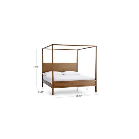 Keane Driftwood King Canopy Bed Reviews Crate And Barrel Canada