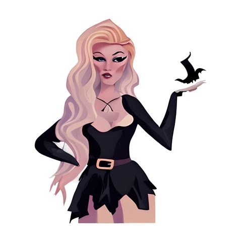 Blonde Witch Witchy Bitch Graphic Creative Fabrica