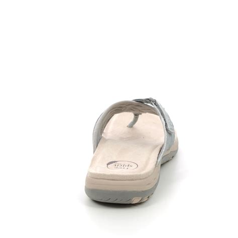 Earth Spirit Juliet 01 Grey Suede Womens Toe Post Sandals 40508 03