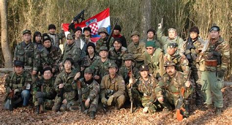 Japanese reenact the Yugoslav Wars