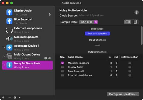 Is there a way to rename the built in speaker name? (Mac Mini M1) - Ask Different