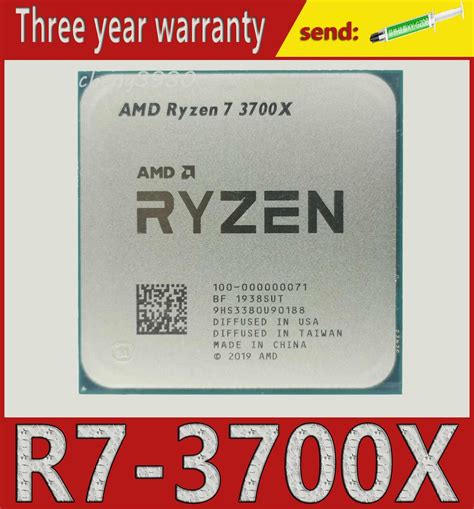 AMD Ryzen 7 3700X AM4 R7 3700X 3.6GHz octa-core 16T socket AM4-CPU ...