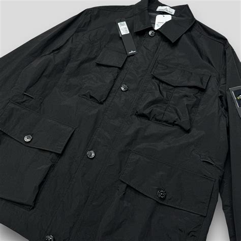 Легкая ветровка Stone Island WATRO-TC черная 41620 купить в Москве цена ...