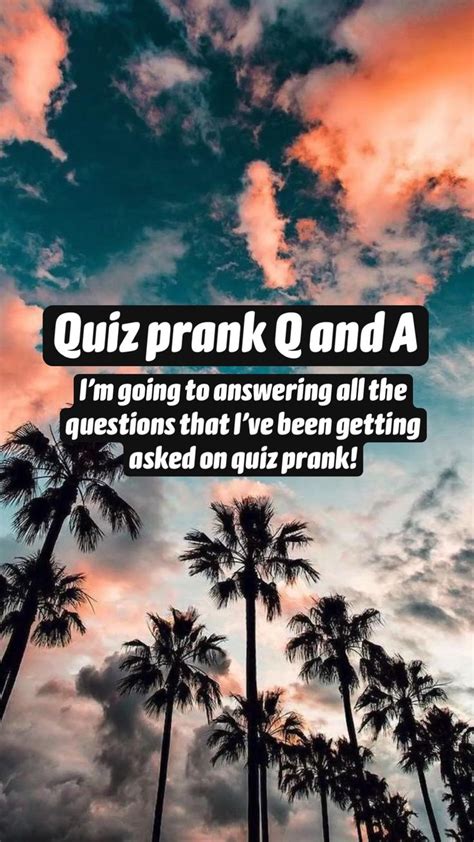 Quiz Prank Q And A Pranks Quiz Shout Out