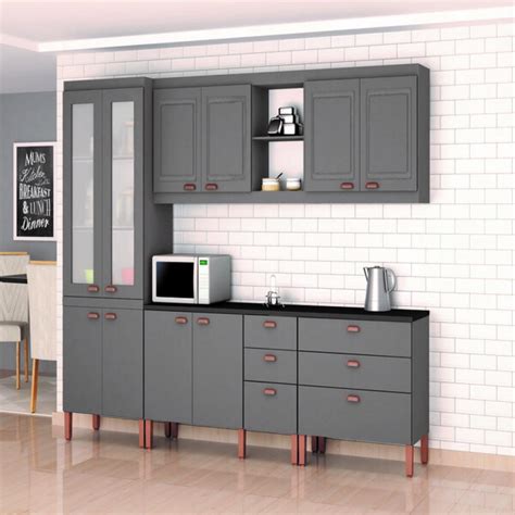 Cozinha Modulada Juliete Completa Mdf Premium Pe As