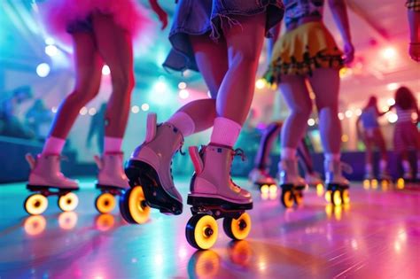 Premium Photo Vintage Vibes On Roller Skates